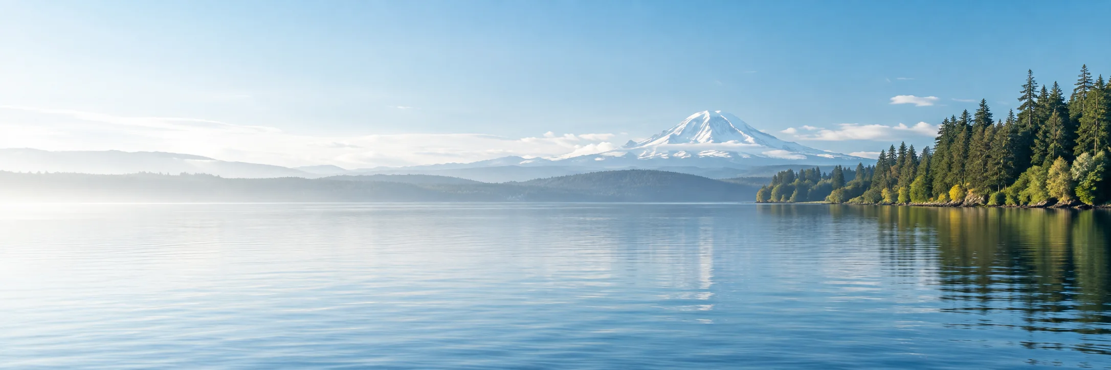 AI-created Pacific Northwest landscape illustration