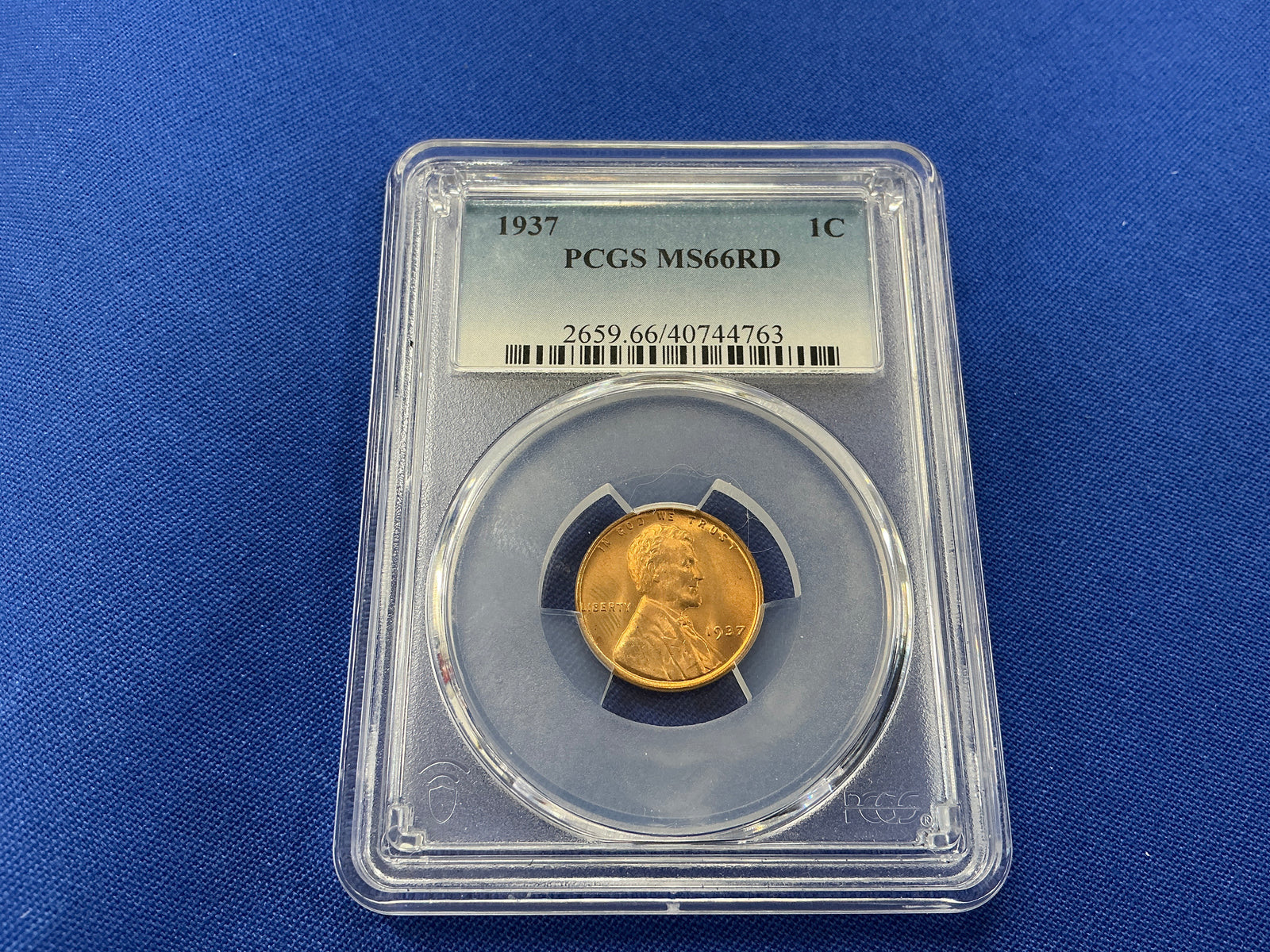 1937 1C PCGS MS66RD