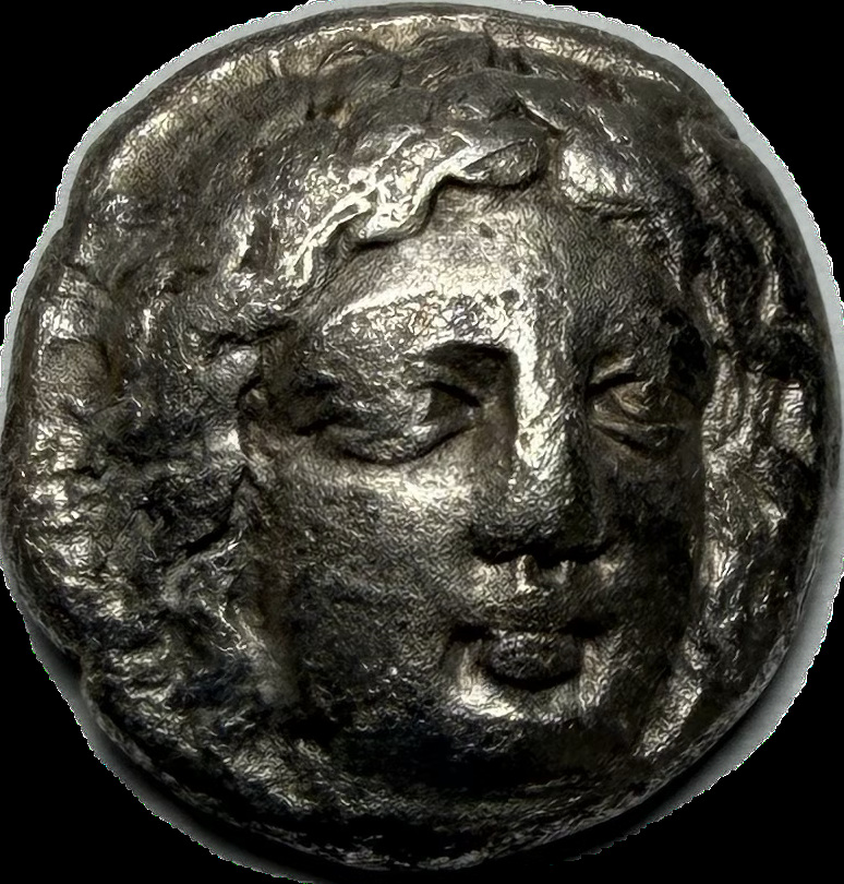 Caria, Satraps of Caria Hekatomnos AR Drachm — Apollo / Zeus Labraundos, 395–377 BC