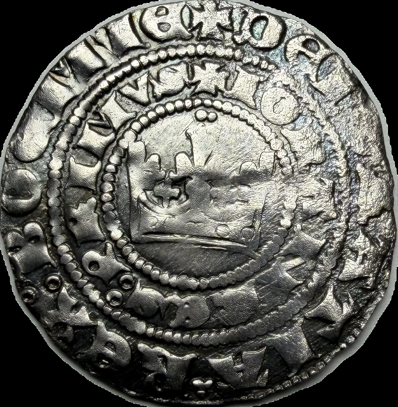 Bohemia Prague Groschen Silver Coin — Medieval Hammered Lion Type