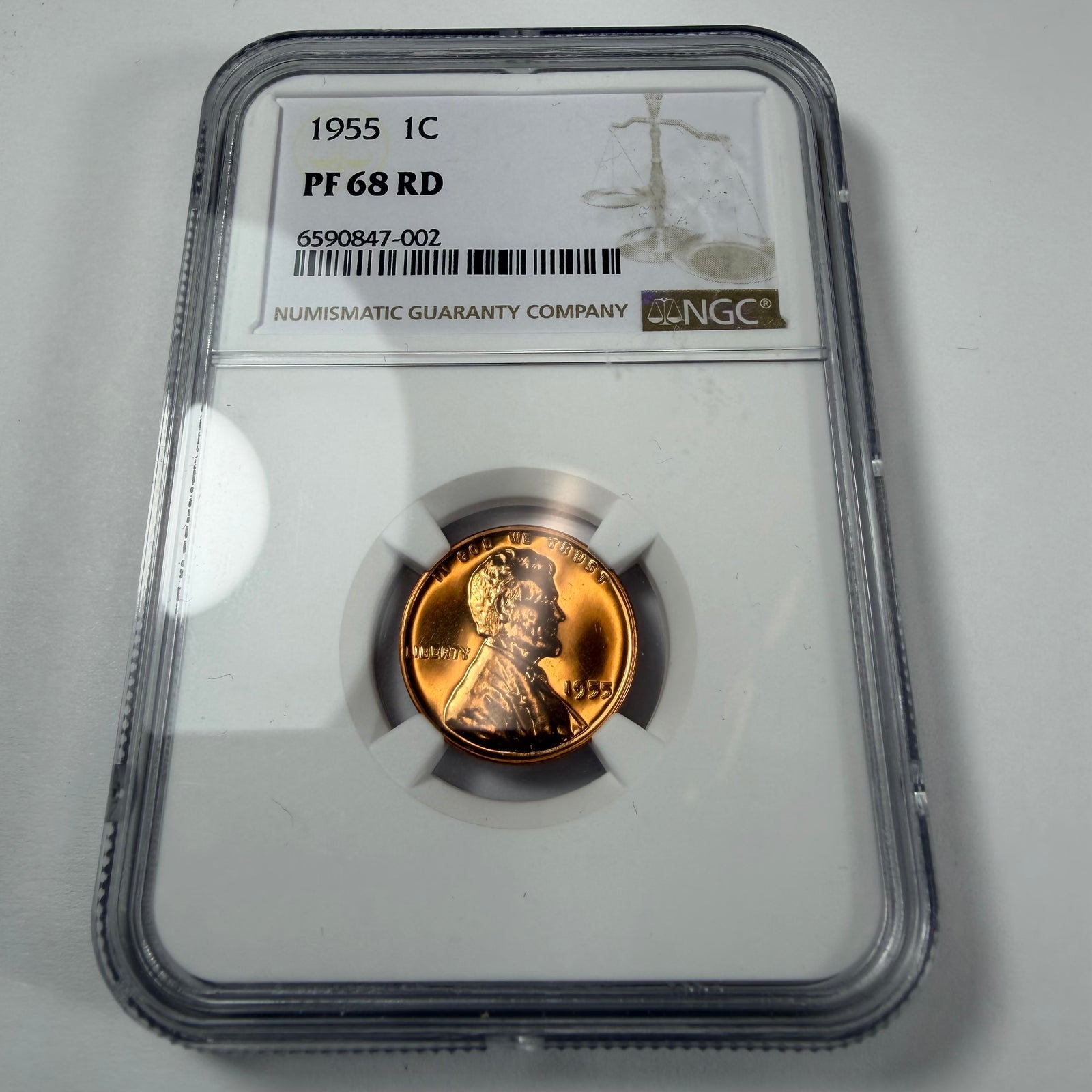 1955 1C NGC PF68 RD