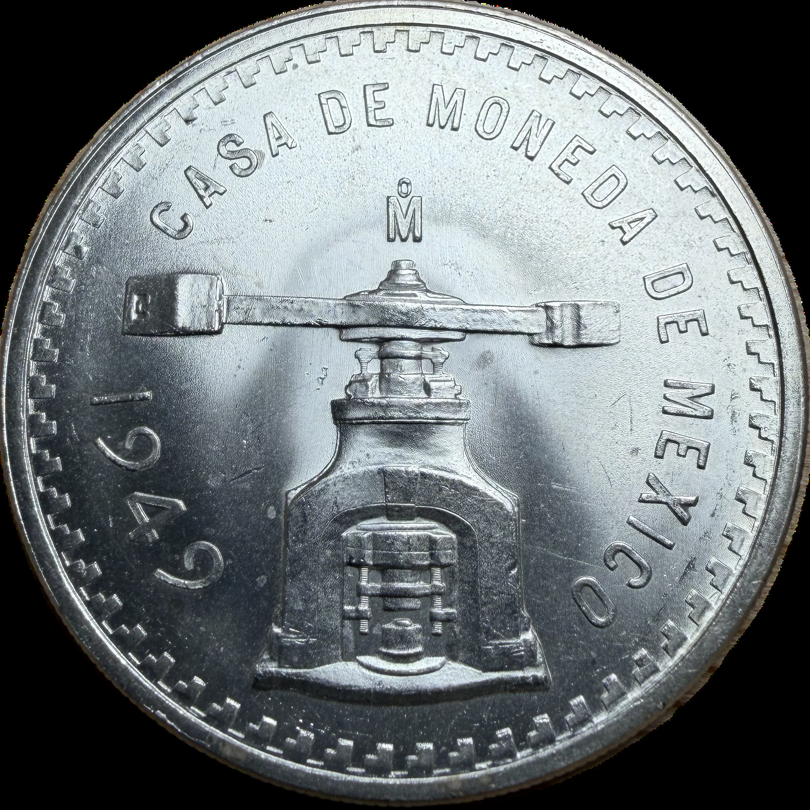 1949-Mo Mexico 1 Onza MS63