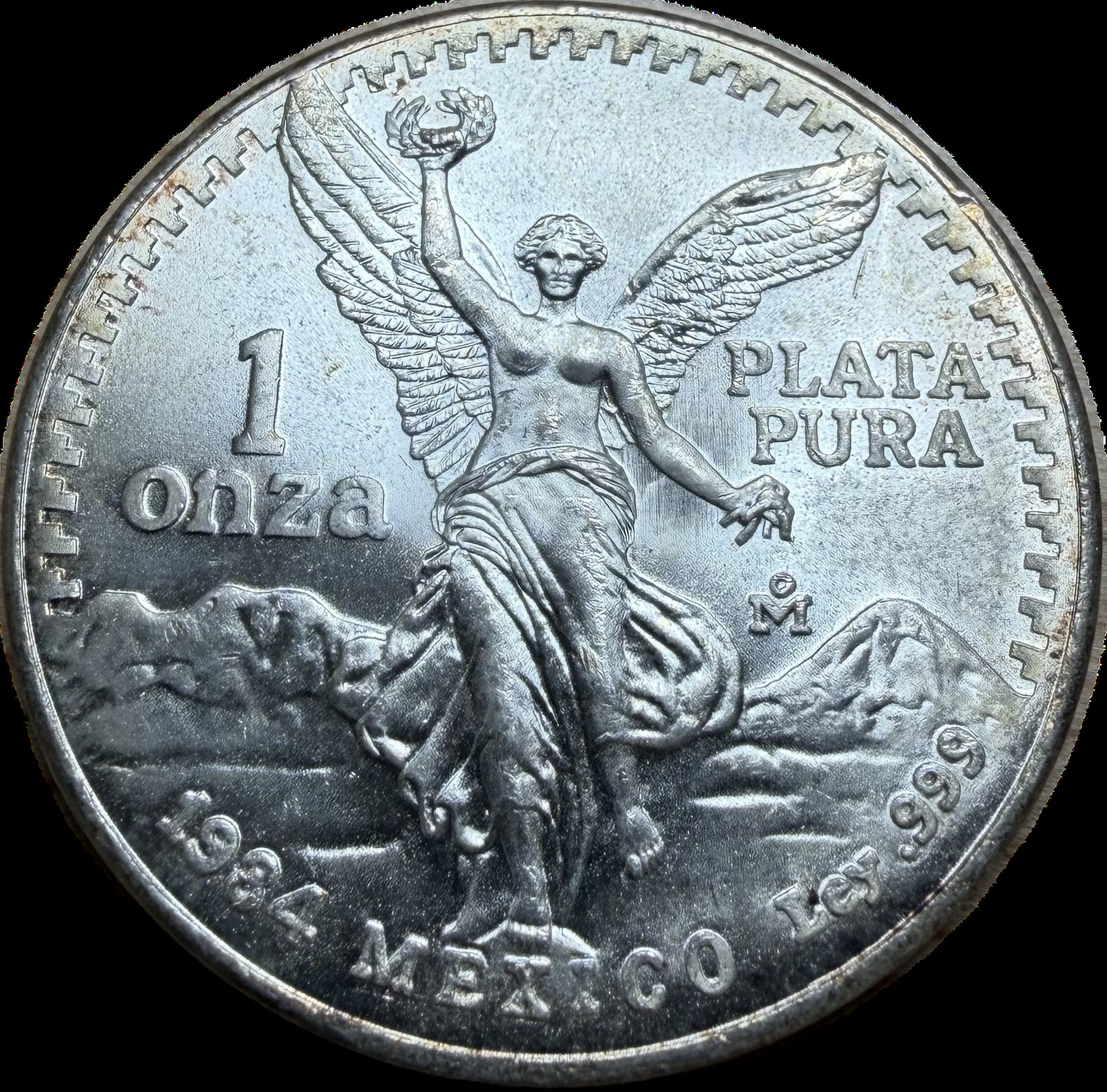 1984-Mo Mexico 1 Onza Silver “Liberty” MS63